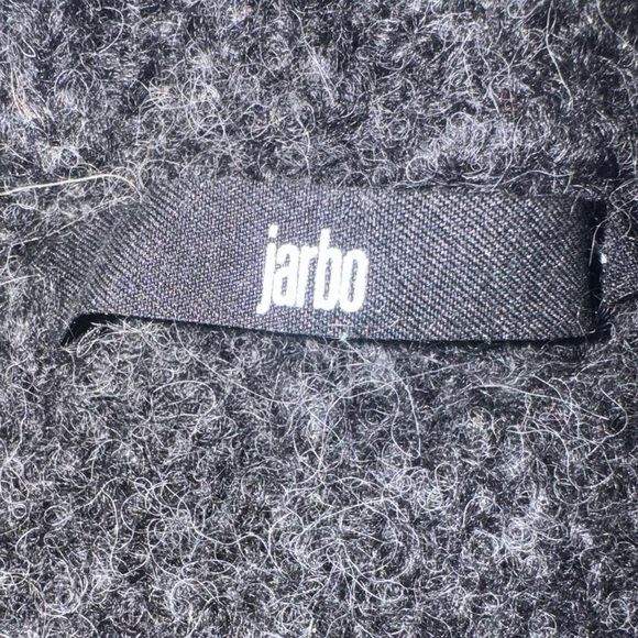 JARBO alpaca merino sweater deconstructed asymmetrical gray off shoulder medium - Picture 14 of 17